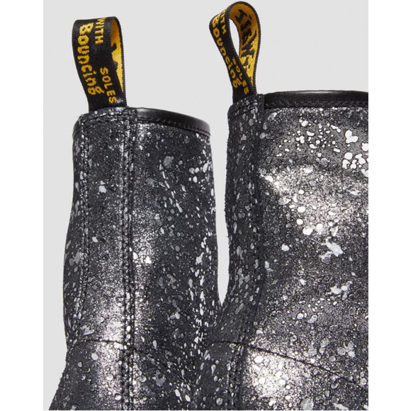 DR. MARTENS 1460 METALLIC SPLATTER SUEDE LACE UP BOOTS Size 8 - Picture 5 of 7